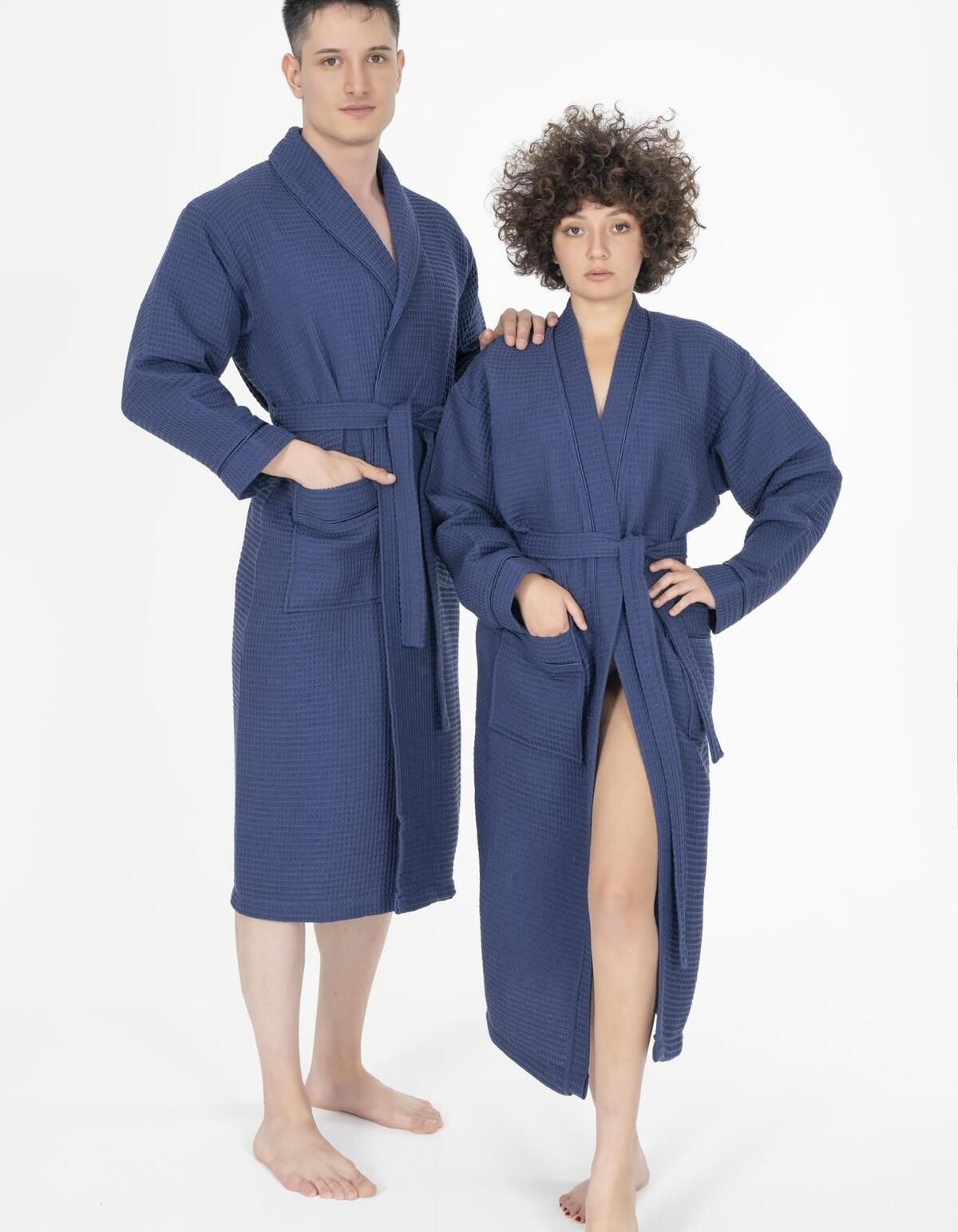 Varol Kaos Serisi Şal Yaka Pike Bornoz Sabahlık