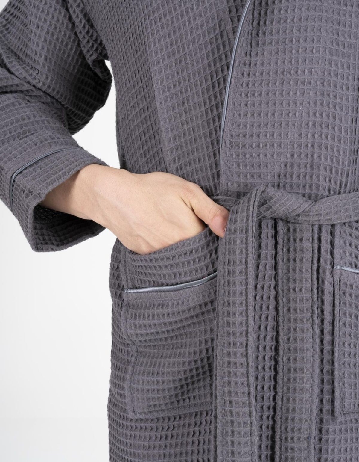 Varol Kaos Serisi Şal Yaka Pike Bornoz Sabahlık