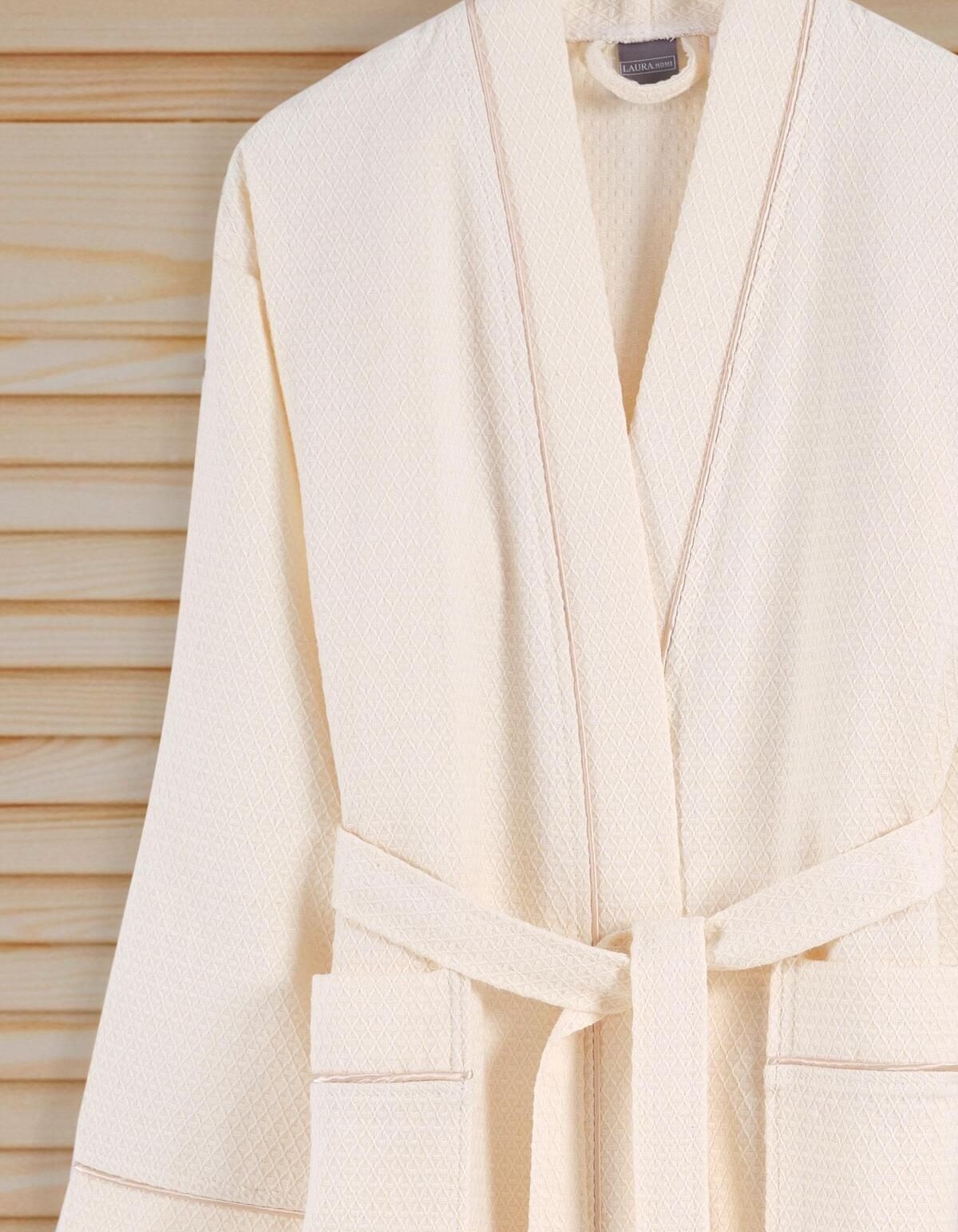 Varol Kaos Serisi Şal Yaka Pike Bornoz Sabahlık