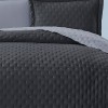 Varol Kapitoneli Çift Taraflı Yatak Örtüsü – 240x260 cm Antrasit