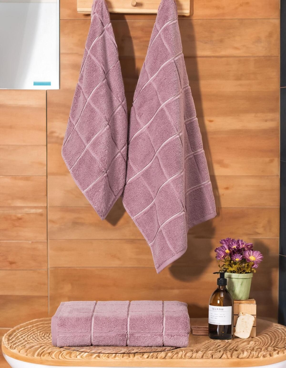 Varol Kare Micro Cotton Banyo Havlusu 90x150cm
