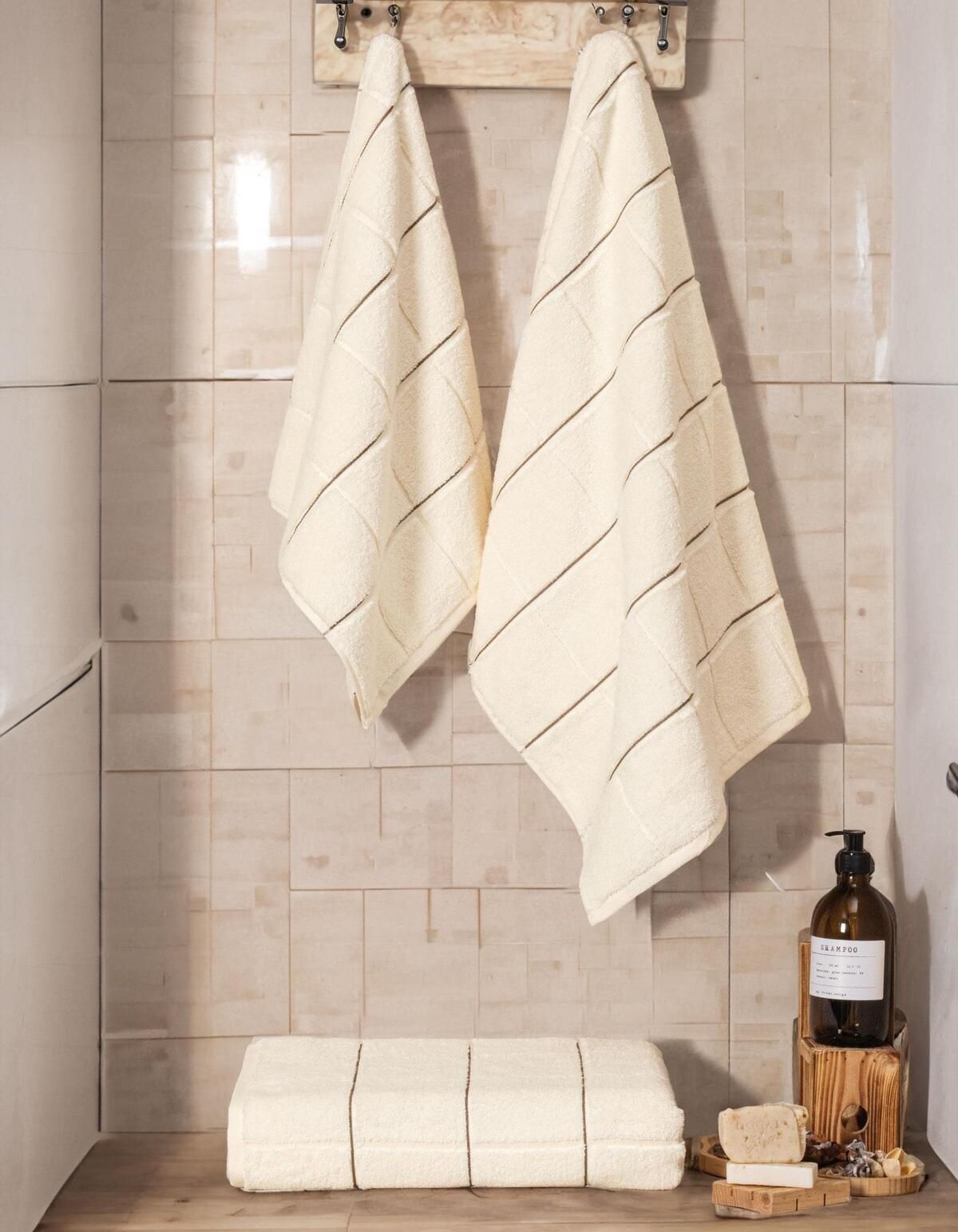 Varol Kare Micro Cotton Banyo Havlusu 90x150cm