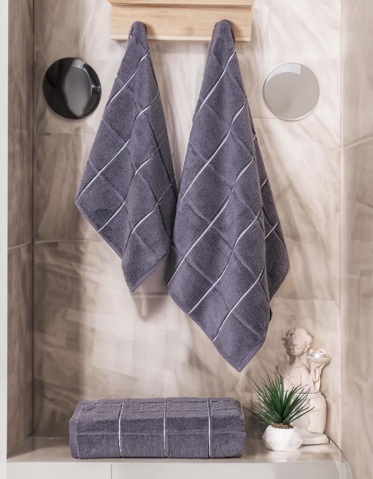 Varol Kare Micro Cotton El Havlusu 50x90cm