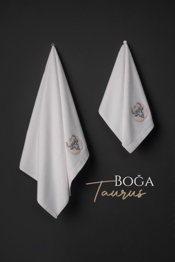Varol Lüks Microcotton Burç Nakışlı Havlu Seti – Yumuşak & Dayanıklı