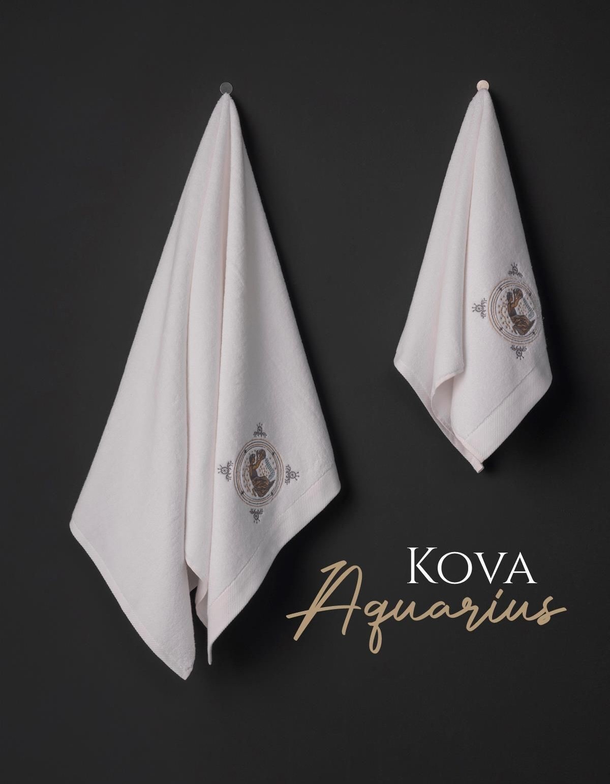 Varol Lüks Microcotton Burç Nakışlı Havlu Seti – Yumuşak & Dayanıklı