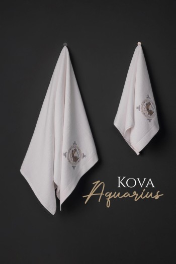 Varol Lüks Microcotton Burç Nakışlı Havlu Seti – Yumuşak & Dayanıklı