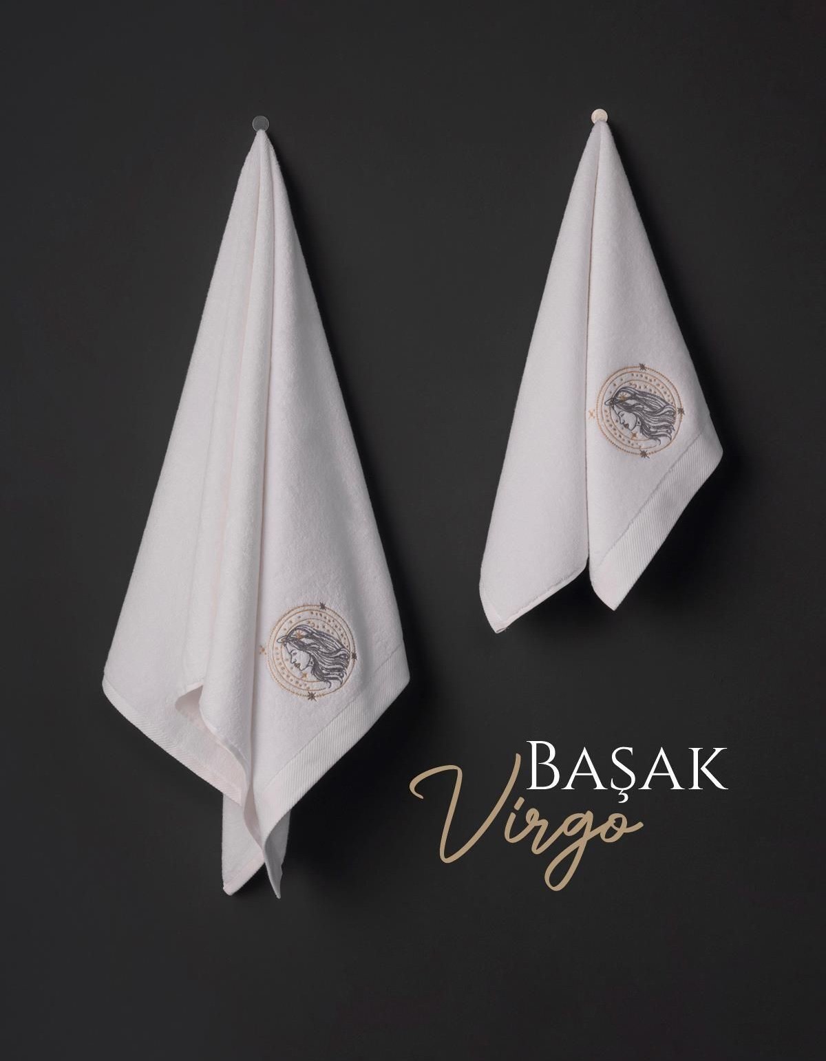 Varol Lüks Microcotton Burç Nakışlı Havlu Seti – Yumuşak & Dayanıklı