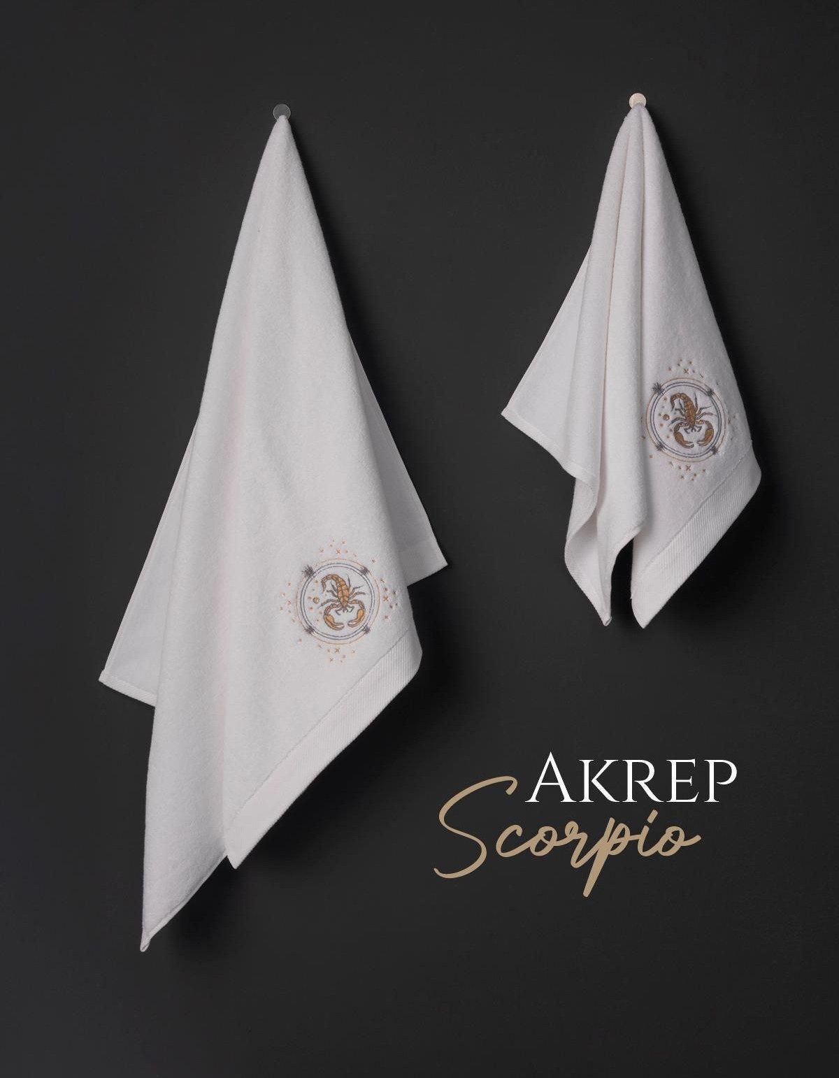 Varol Lüks Microcotton Burç Nakışlı Havlu Seti – Yumuşak & Dayanıklı