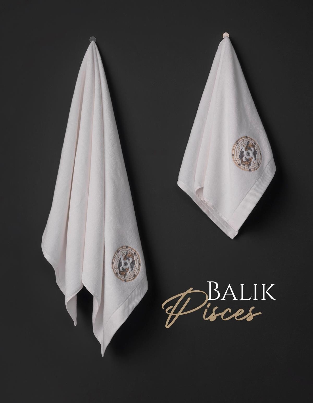 Varol Lüks Microcotton Burç Nakışlı Havlu Seti – Yumuşak & Dayanıklı