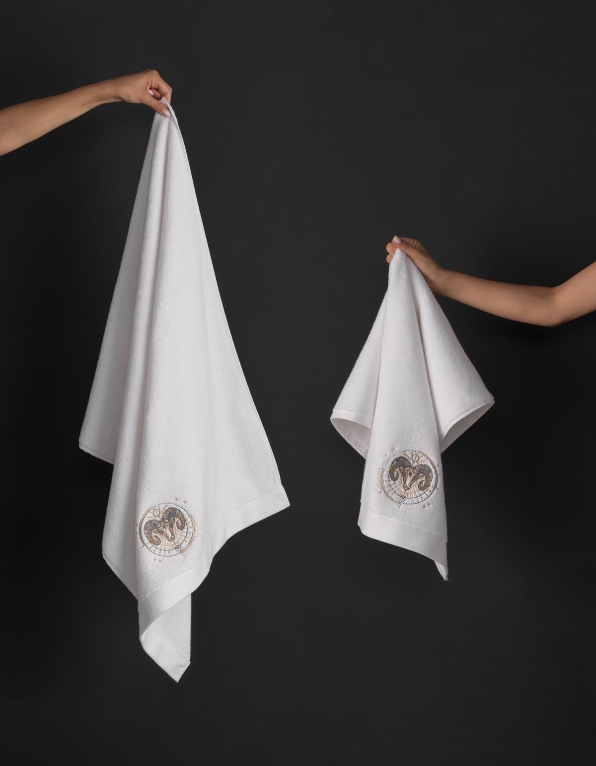 Varol Lüks Microcotton Burç Nakışlı Havlu Seti – Yumuşak & Dayanıklı