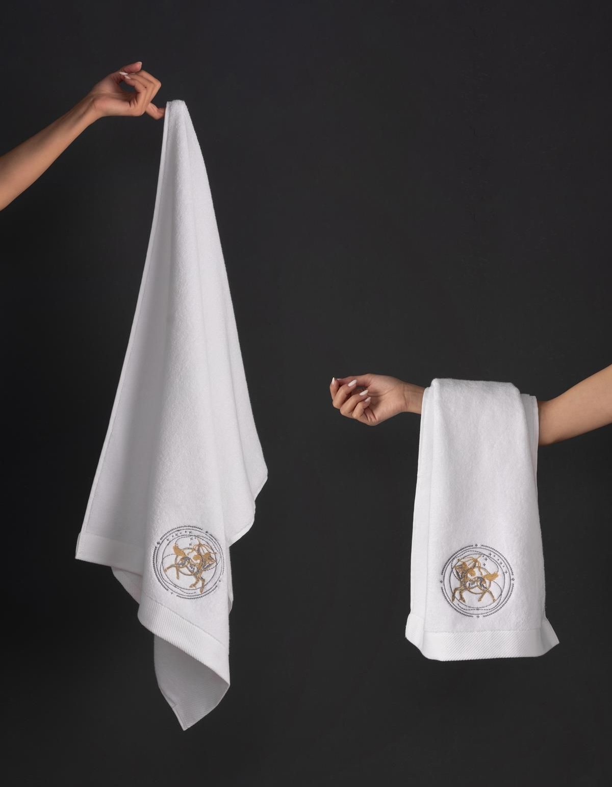 Varol Lüks Microcotton Burç Nakışlı Havlu Seti – Yumuşak & Dayanıklı