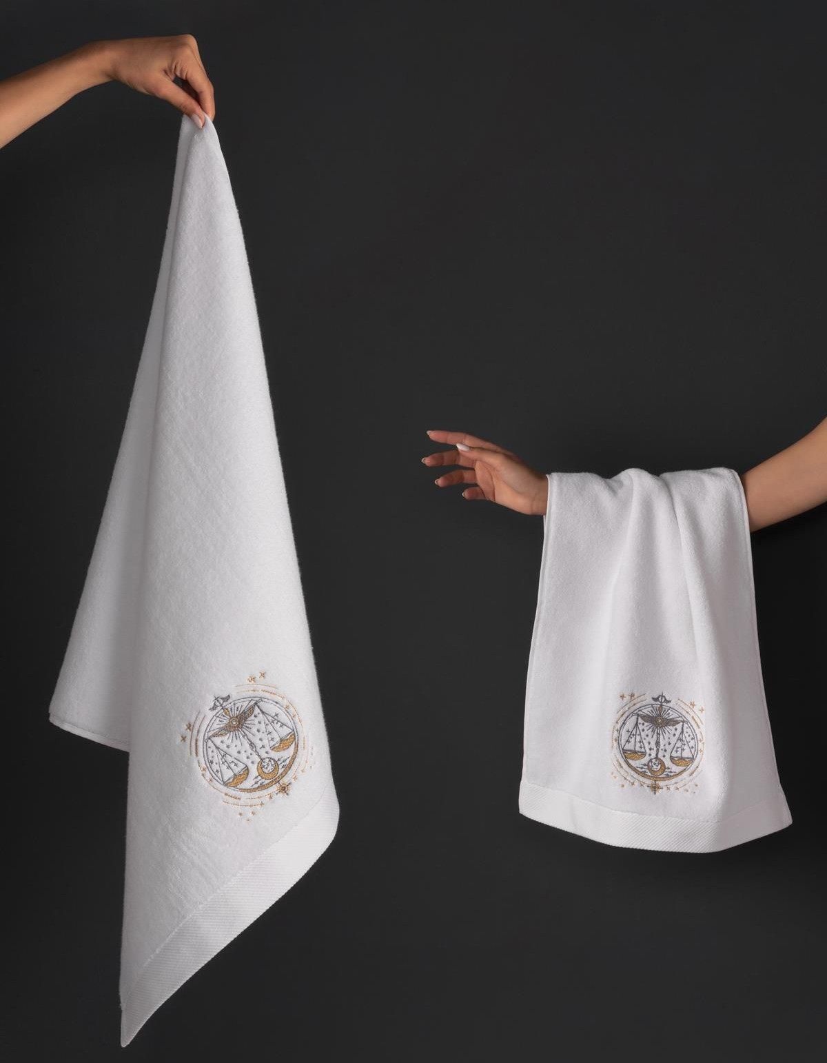 Varol Lüks Microcotton Burç Nakışlı Havlu Seti – Yumuşak & Dayanıklı