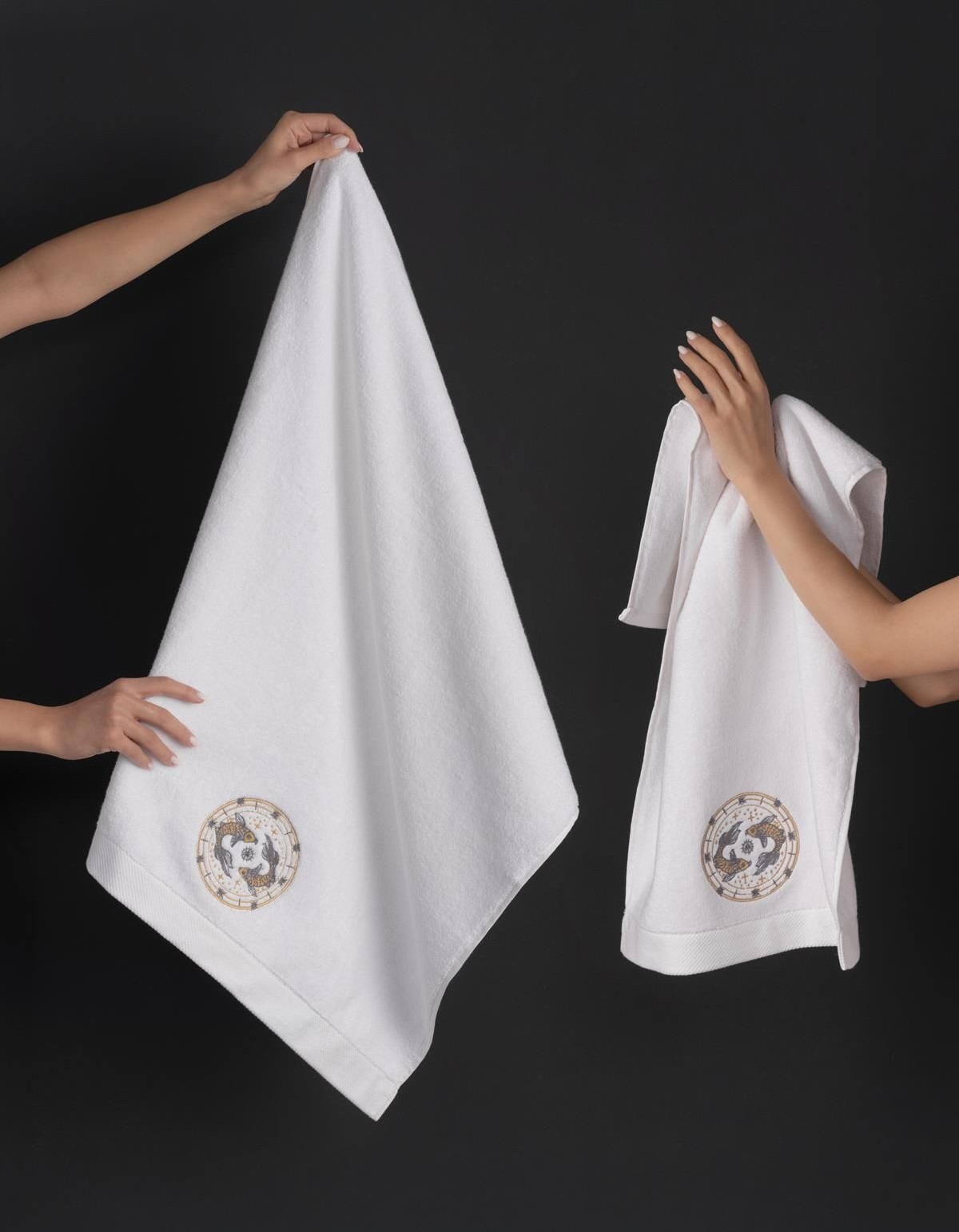 Varol Lüks Microcotton Burç Nakışlı Havlu Seti – Yumuşak & Dayanıklı