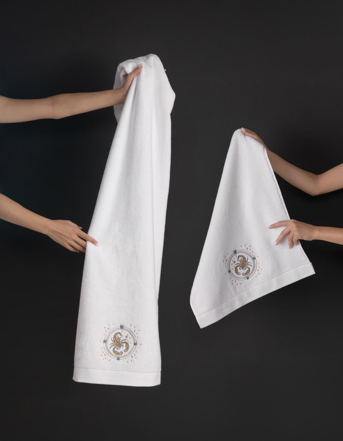 Varol Lüks Microcotton Burç Nakışlı Havlu Seti – Yumuşak & Dayanıklı