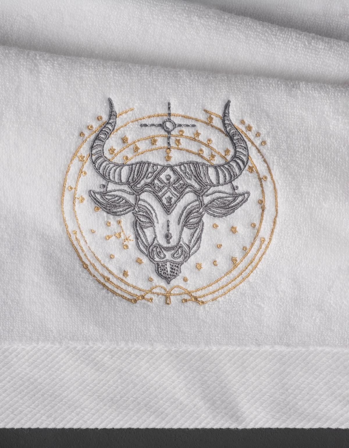 Varol Lüks Microcotton Burç Nakışlı Havlu Seti – Yumuşak & Dayanıklı