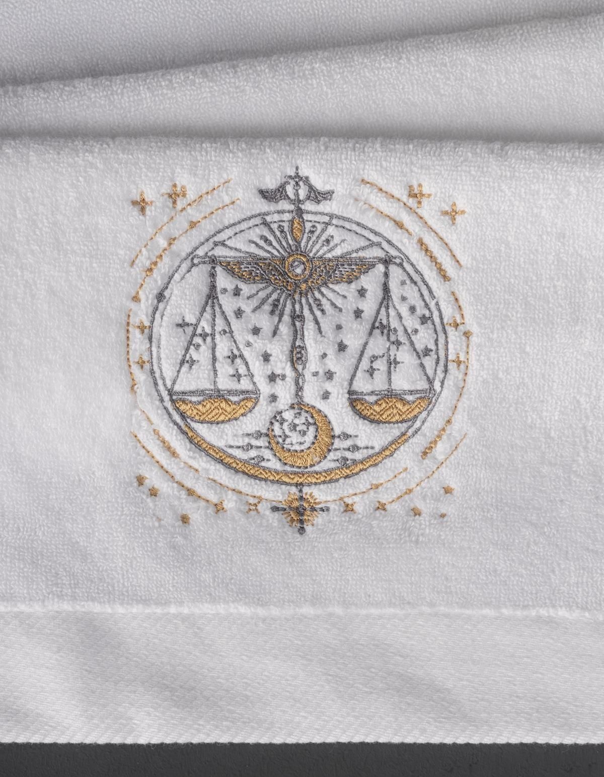 Varol Lüks Microcotton Burç Nakışlı Havlu Seti – Yumuşak & Dayanıklı