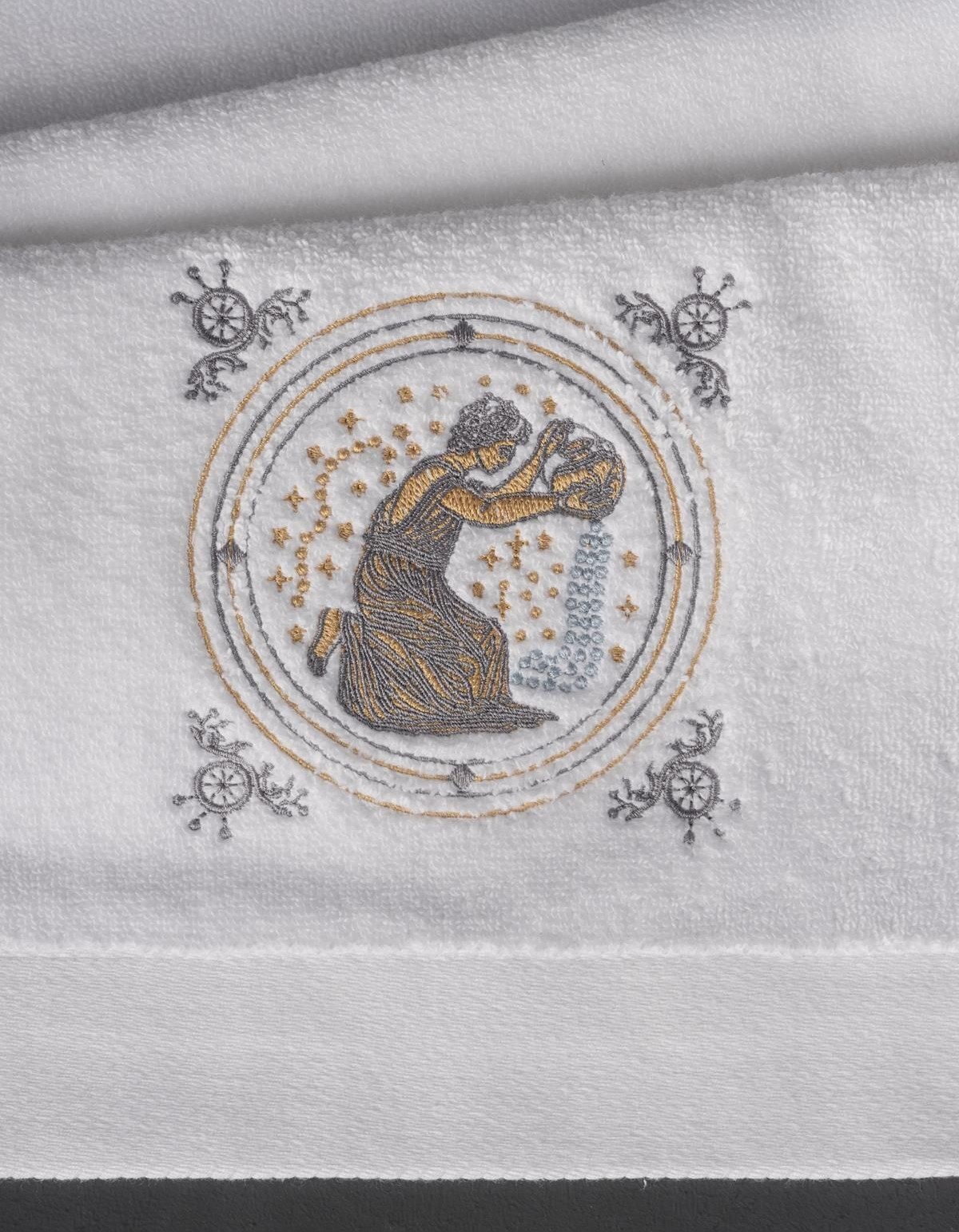 Varol Lüks Microcotton Burç Nakışlı Havlu Seti – Yumuşak & Dayanıklı