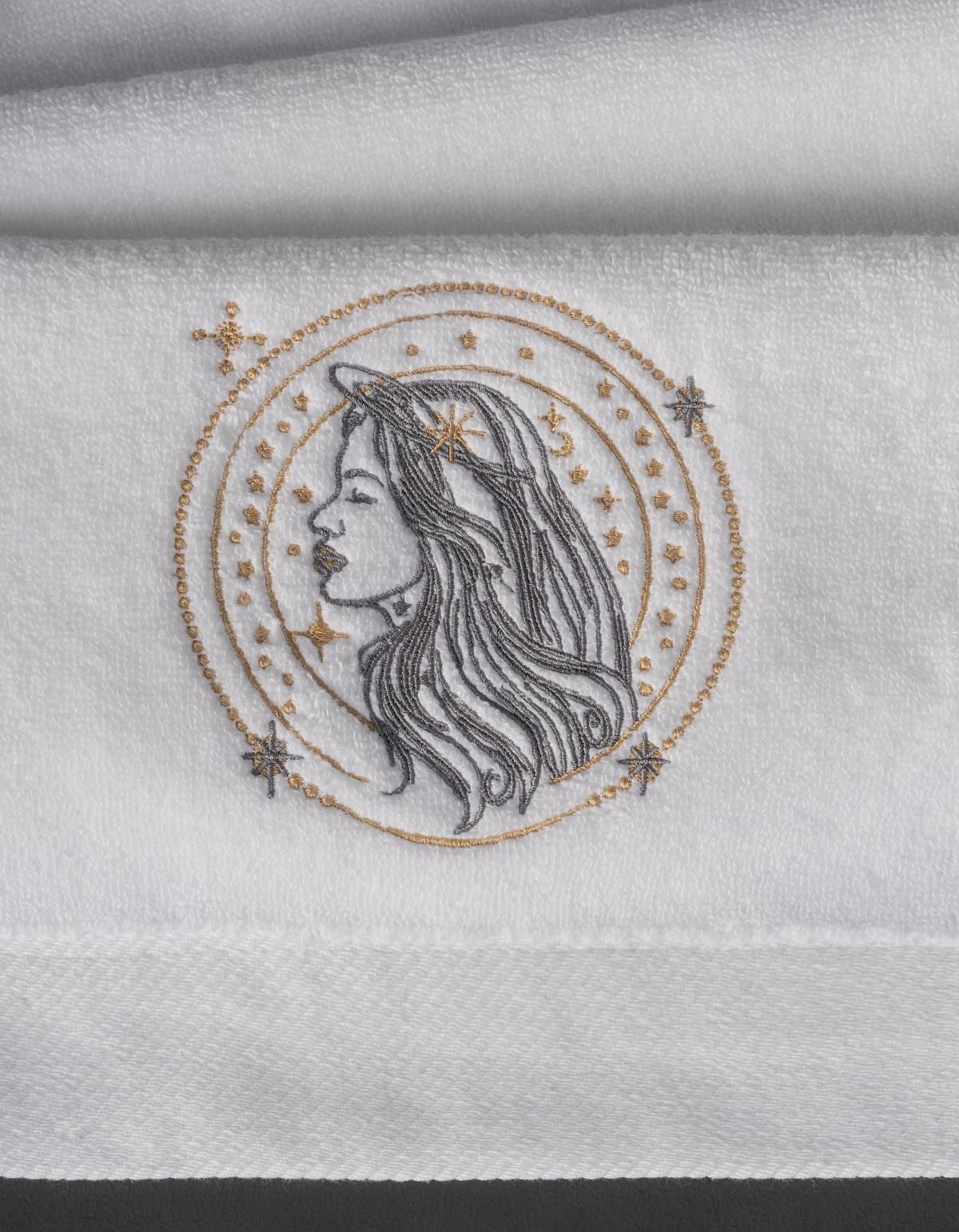 Varol Lüks Microcotton Burç Nakışlı Havlu Seti – Yumuşak & Dayanıklı