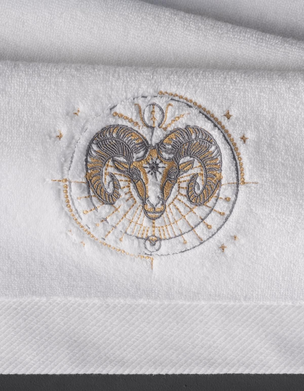 Varol Lüks Microcotton Burç Nakışlı Havlu Seti – Yumuşak & Dayanıklı