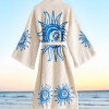 Varol Organik %100 Pamuk Kimono Yaka Sabahlık Bornoz - Heliona v2