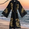 Varol Organik %100 Pamuk Kimono Yaka Sabahlık Bornoz - Viserion