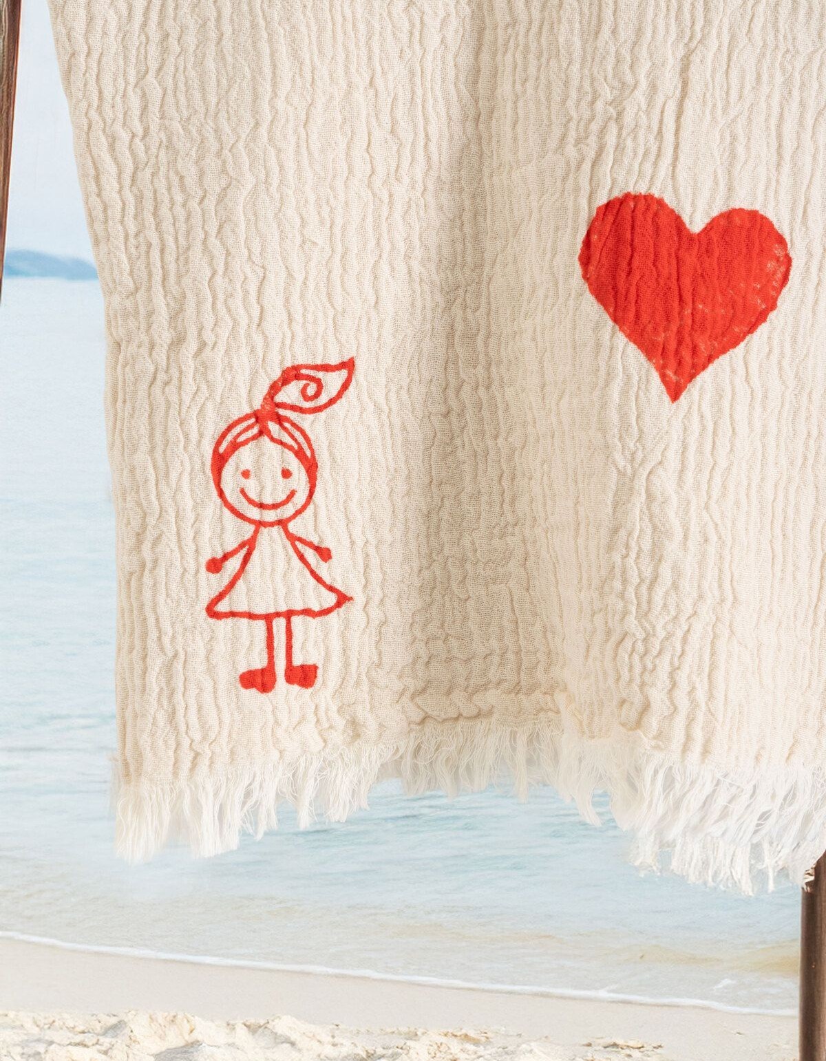 Varol Organik %100 Pamuk Müslin Çocuk Panço - Lovely