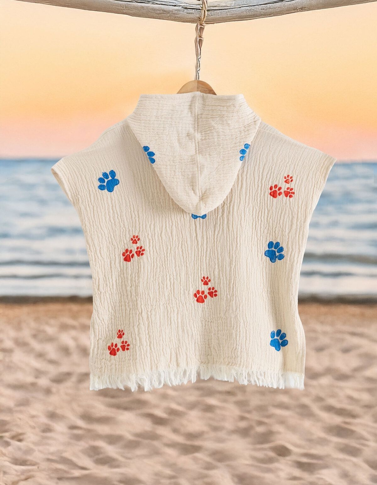 Varol Organik %100 Pamuk Müslin Çocuk Panço - Pati