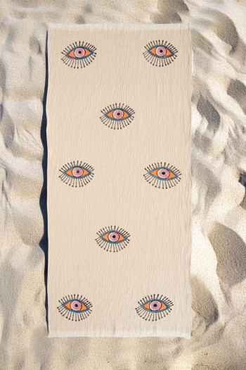 Varol Organik %100 Pamuk Müslin Peştemal - Göz