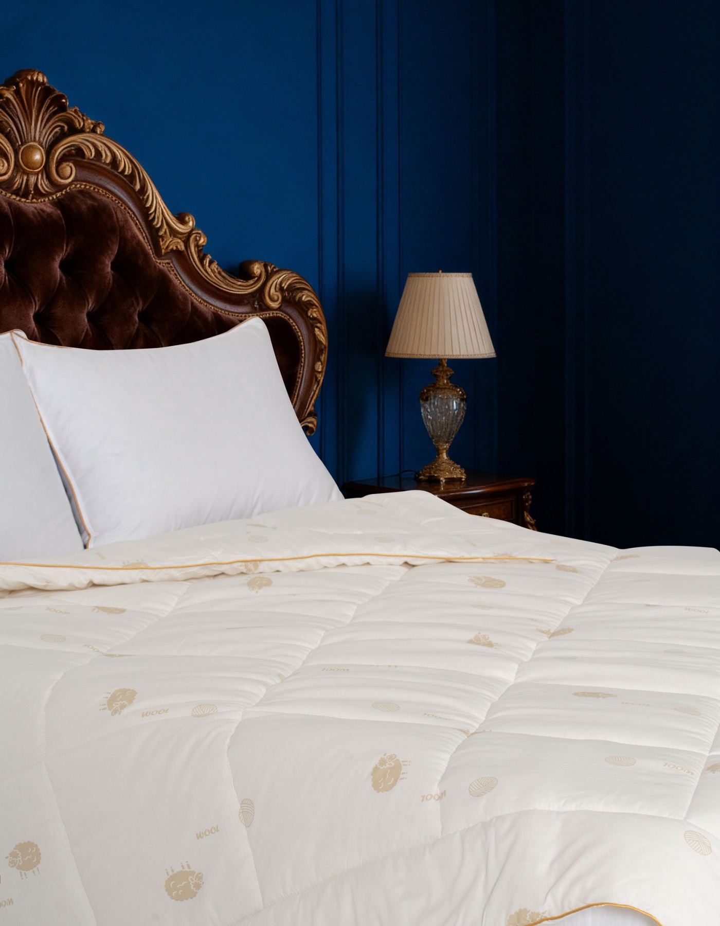 Varol Pure Woll Çift Kişilik Yün Yorgan (195x215 cm) – %100 Pamuk Kılıf | Bez Çantalı