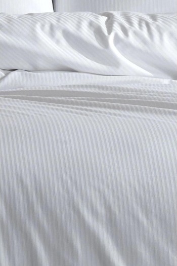 Varol Risus Serisi Pamuk Saten Çizgili Çift Kişilik Nevresim Takımı