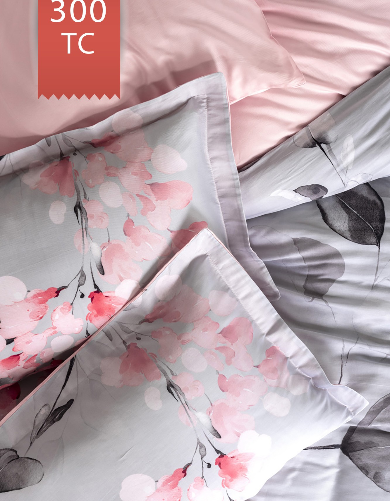 Varol Royal Saten Tek Kişilik 300TC Nevresim Takımı  - MARİA