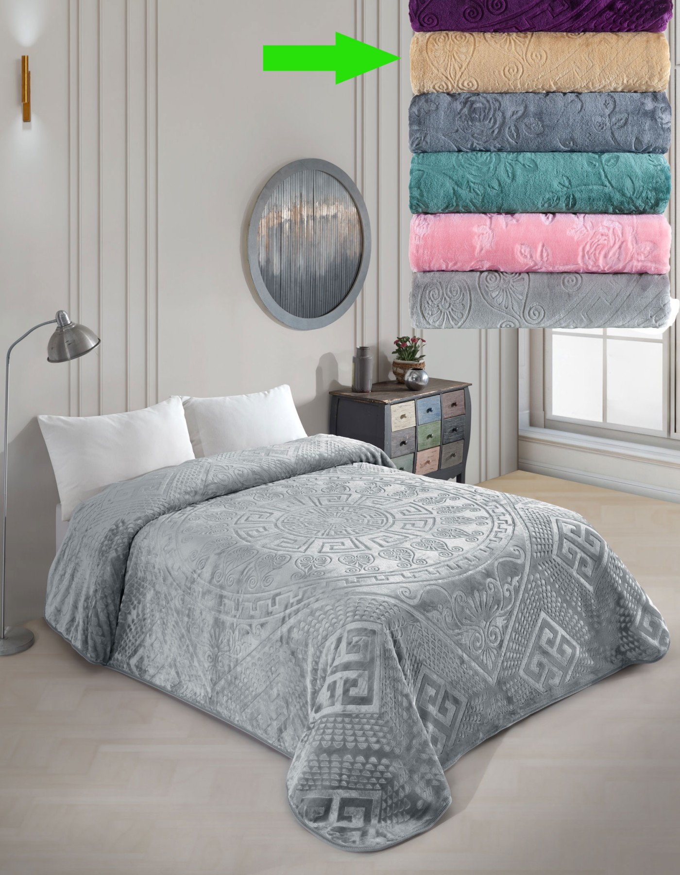 Varol Royal Touch V2 Lüks Kalın Battaniye 220x240 cm — Yumuşak, Sıcak ve Dayanıklı