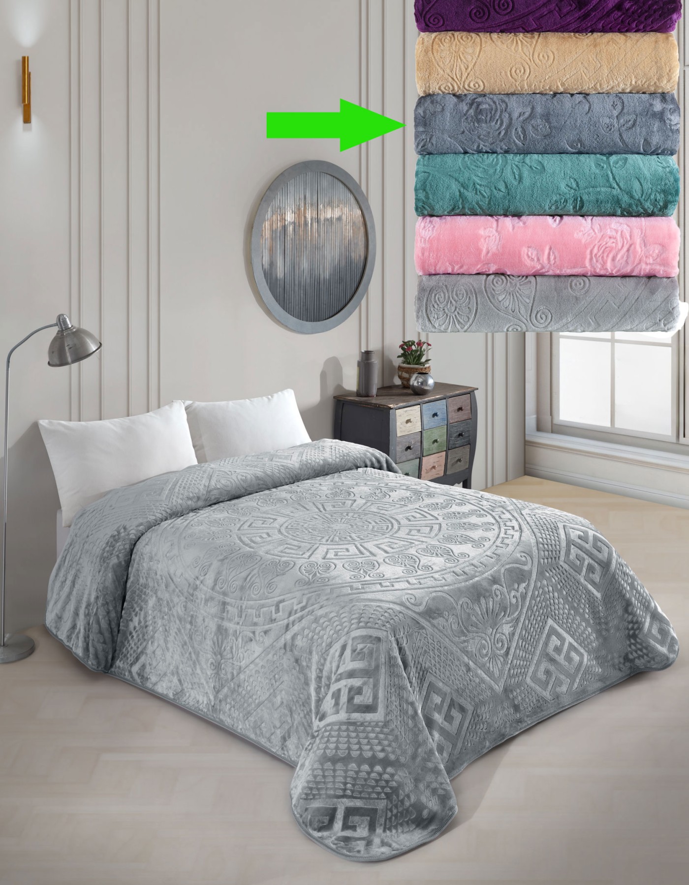 Varol Royal Touch V2 Lüks Kalın Battaniye 220x240 cm — Yumuşak, Sıcak ve Dayanıklı