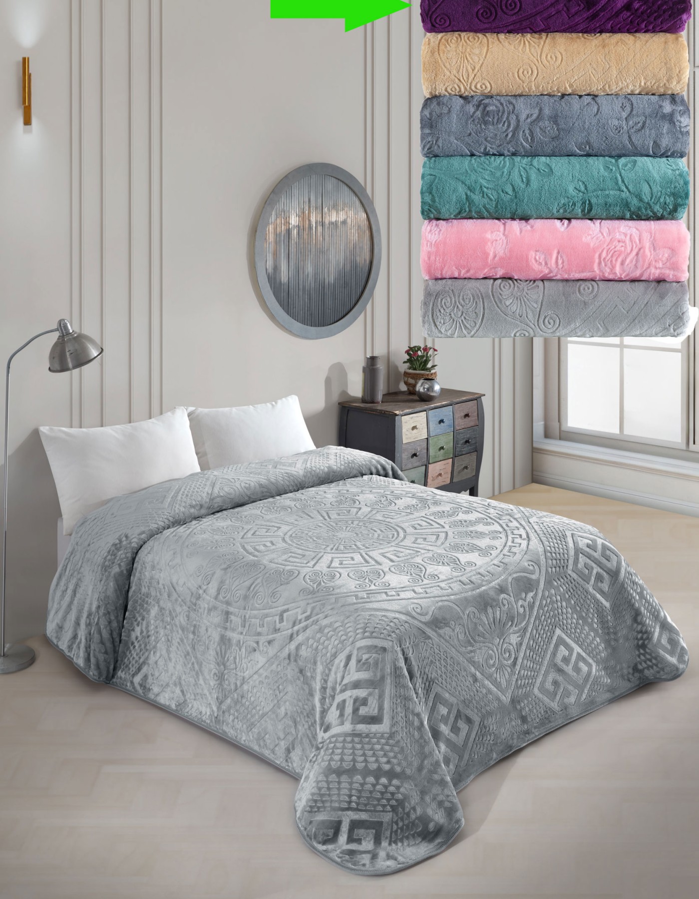 Varol Royal Touch V2 Lüks Kalın Battaniye 220x240 cm — Yumuşak, Sıcak ve Dayanıklı