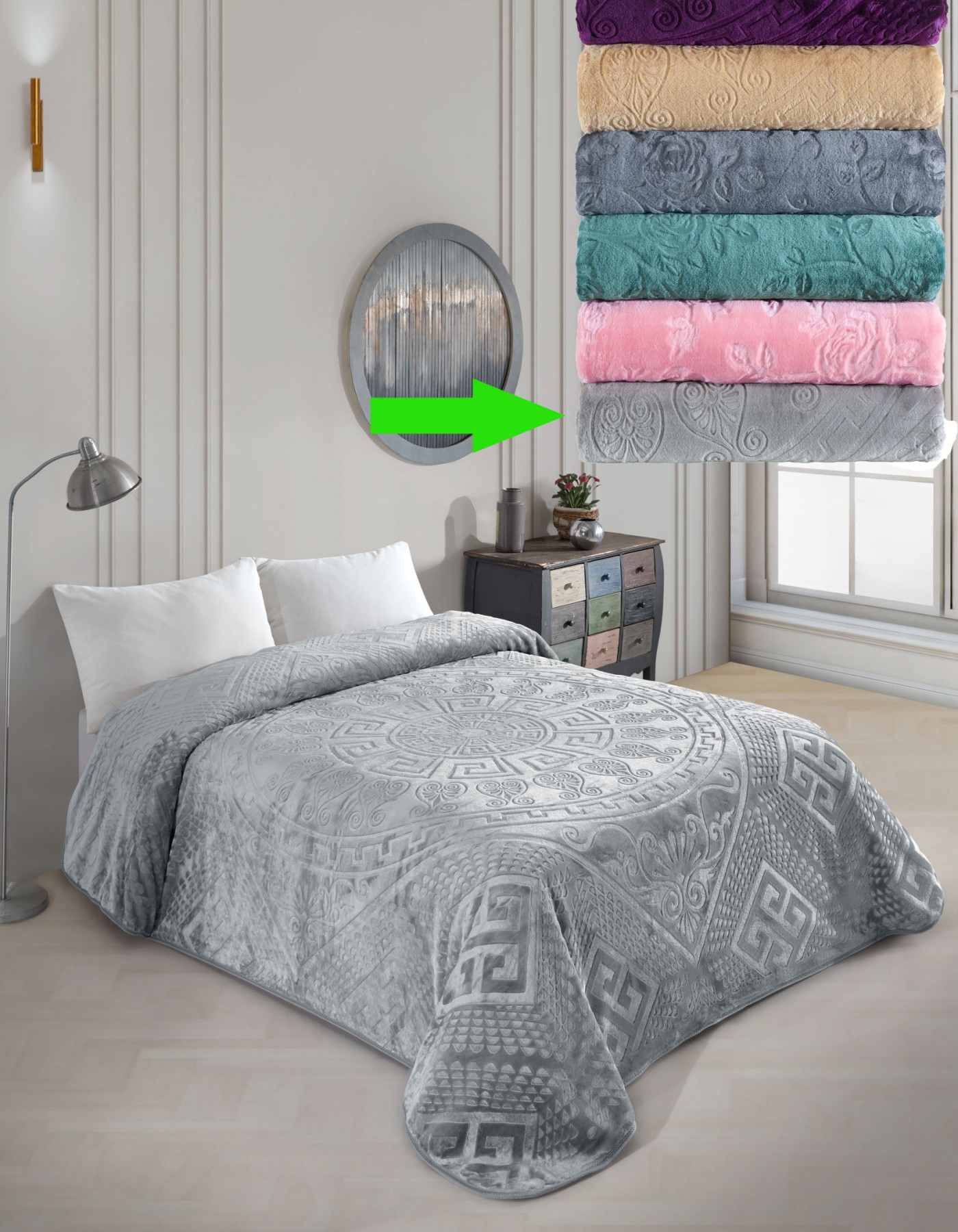 Varol Royal Touch V2 Lüks Kalın Battaniye 220x240 cm — Yumuşak, Sıcak ve Dayanıklı