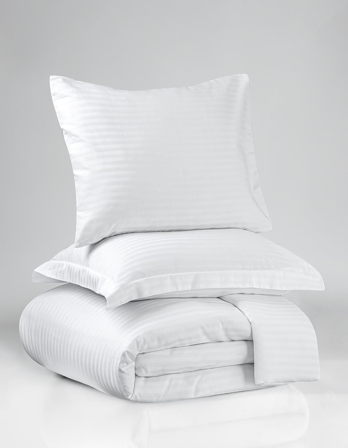 Varol Zeus Serisi Pamuk Saten Çizgili Çift Kişilik Nevresim Takımı